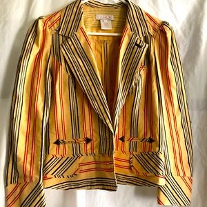 Women’s Striped Trendy Suit Jacket- Sz Small